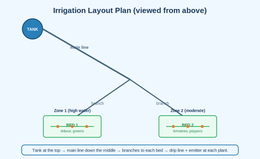 Irrigation layout