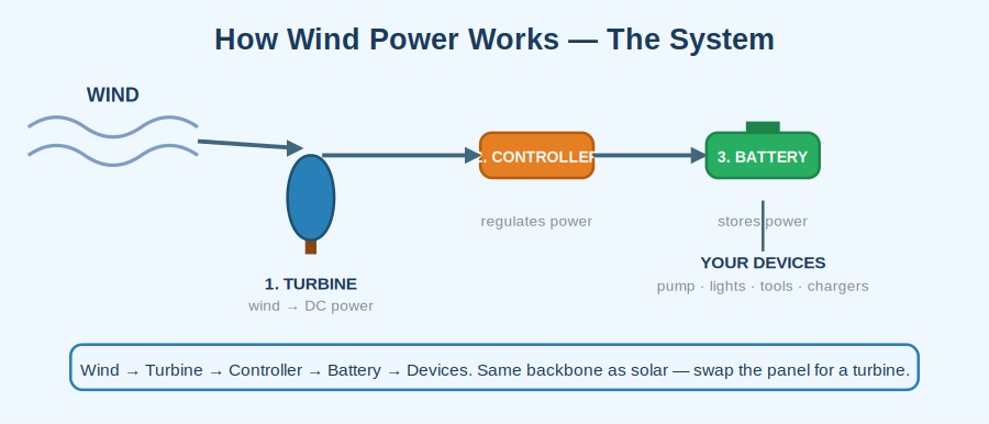 Wind system flow